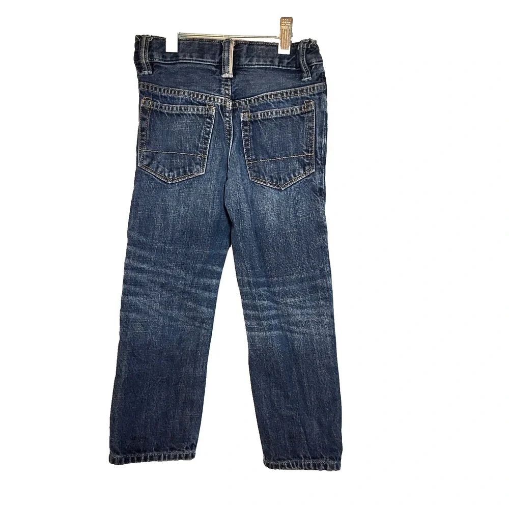 Baby Gap 1969‎ Boys 5 Pocket Union Jack Blue Jean England Patch 3 Year *FLAW